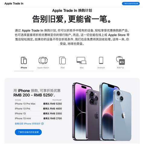 苹果官网iPhone以旧换新流程指南 1