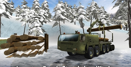 冬季伐木卡车模拟器 截图3