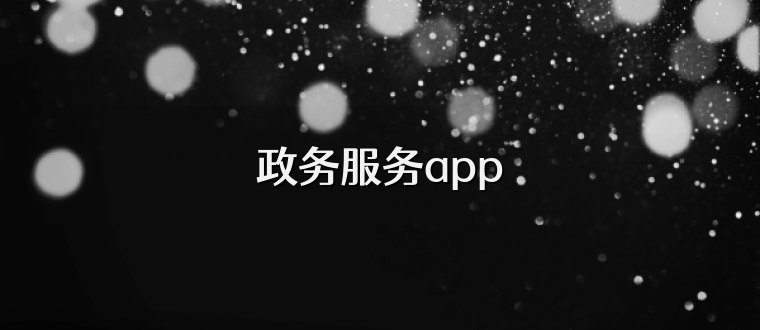 政务服务app