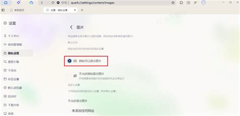 夸克浏览器为什么不显示网页上的图片？ 2