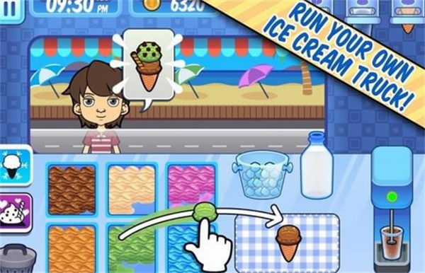 彩虹冰淇淋店小游戏 截图1