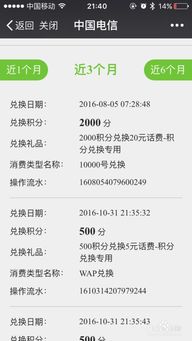 电信积分兑换指南 1