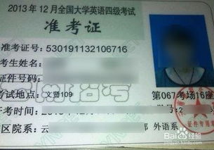 如何找回忘记的英语四级准考证号 4