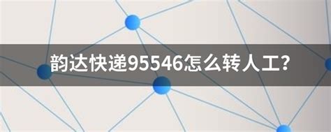 如何快速转接韵达95546人工服务 5