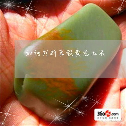 鉴别黄龙玉真伪的方法 1