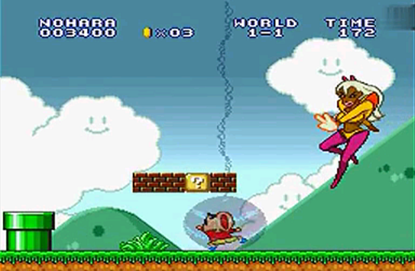 蜡笔小新版超级玛丽游戏 截图3