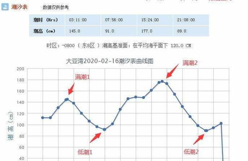 涨潮退潮具体时间表 1