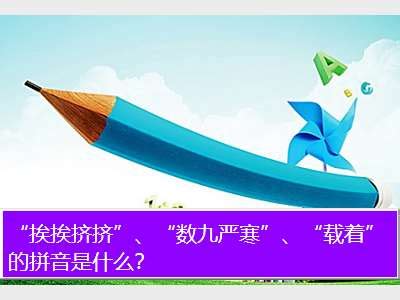 挨挨挤挤、数九严寒、载着 这些词语的拼音标注 2