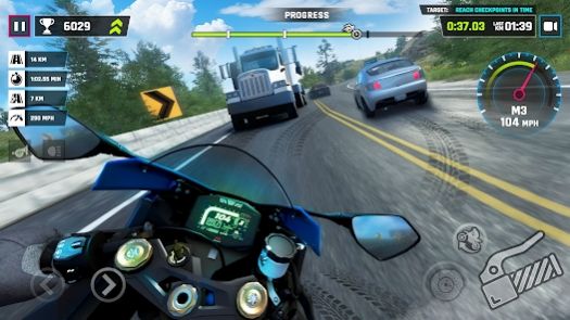 高速摩托模拟器游戏 截图3