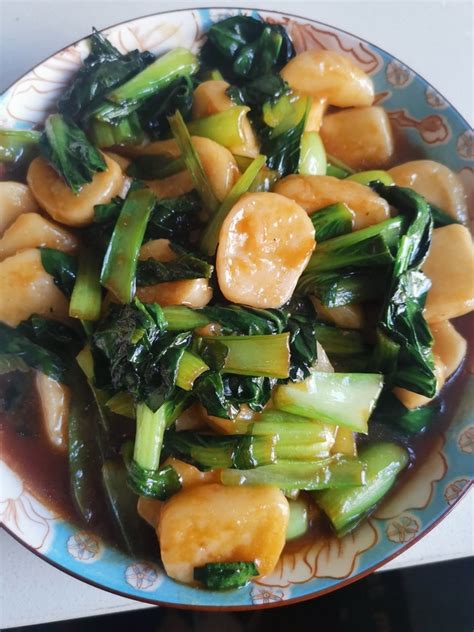 如何做家常菜：青菜炒年糕？ 1