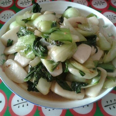 如何做家常菜：青菜炒年糕？ 3