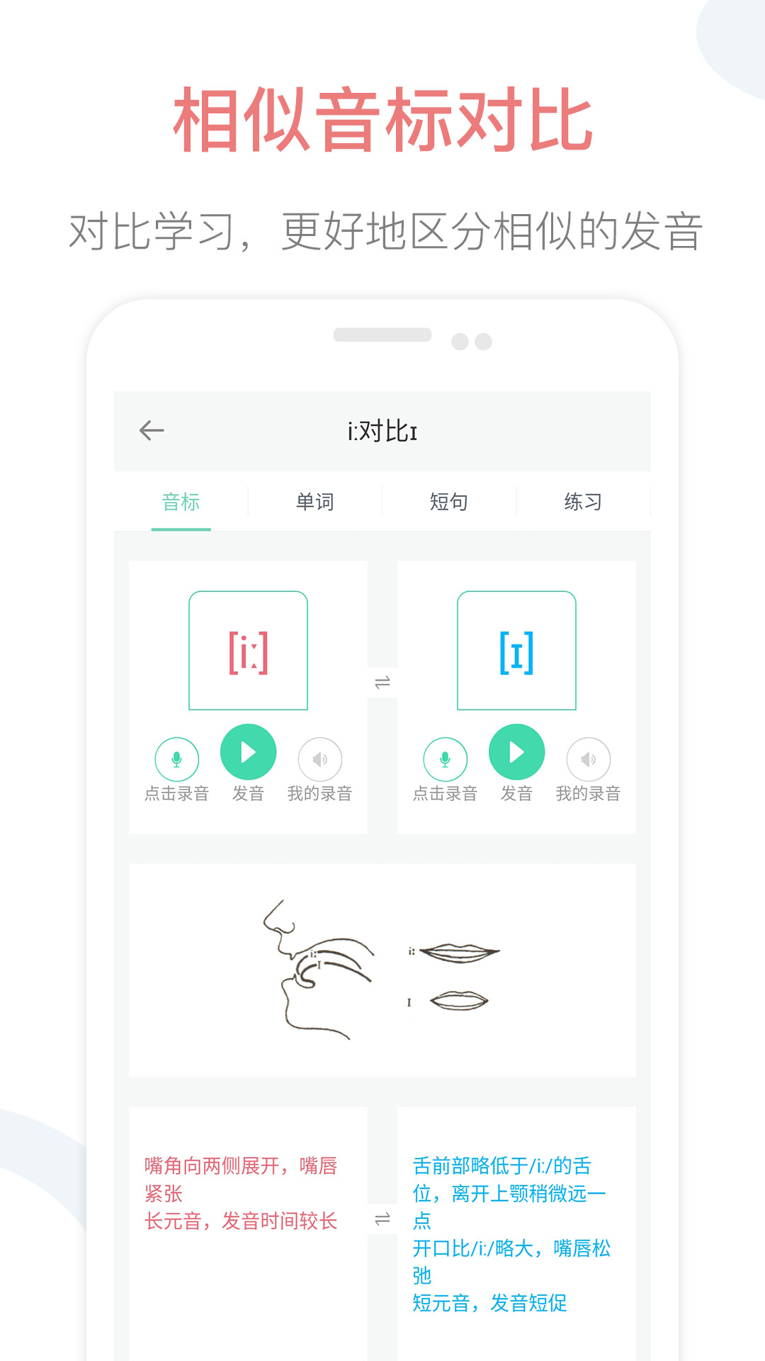 英语音标点读发音表app 截图3