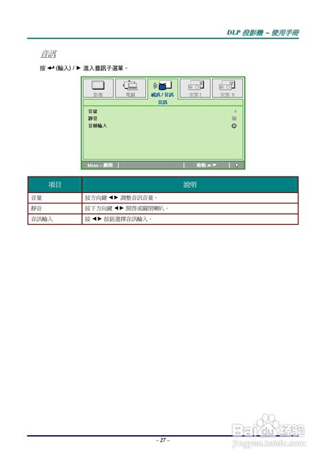 丽讯D508投影机操作指南：第3部分 2